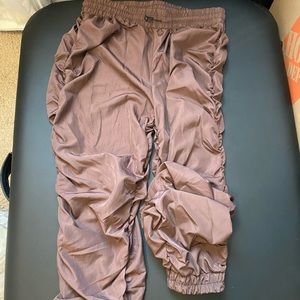 Scrunched brown joggers